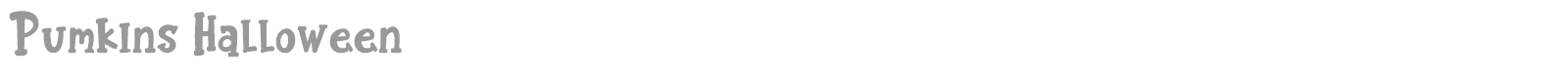 Pumkins Halloween font preview